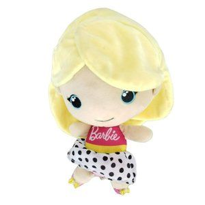 Barbie Plush Doll 10"‎ by Sega - 2018 Mattel (Long Hair, Polka Dot Skirt)